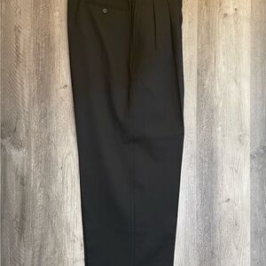 Brooks Brothers Lane Tasmania Wool Dress Pants Mens 40x32 Charcoal Pleated Italy